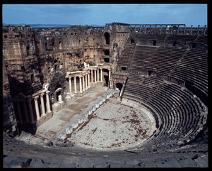 Uitzicht op het theater door Roman