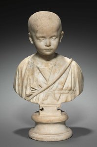 Portretbuste van een meisje, ca. 250-275 door Roman Imperial Period