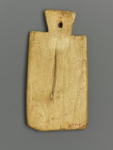 Mummie label met Griekse inscriptie door Roman Period Egyptian