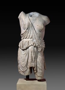 Een Amazon, Romeinse kopie van een Griekse bronzen beeld uit c.430 v.Chr. door Roman Roman