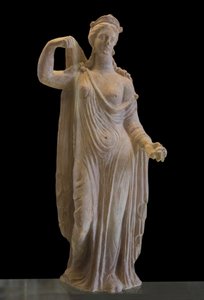 Kunst Griekenland Aphrodite van het Genitrix-type (1e eeuw n.Chr.) terracotta door Roman Roman