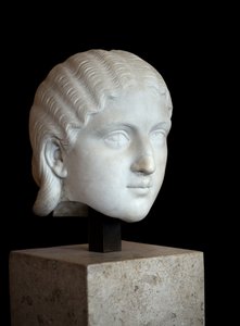 Kunst Rome Hoofd van keizerin Barbia Orbiana (3e eeuw), marmer