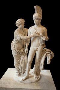 Kunst Rome Keizerlijk paar in Mars en Venus (tussen 120 en 140 AD) marmeren beeldhouwwerk