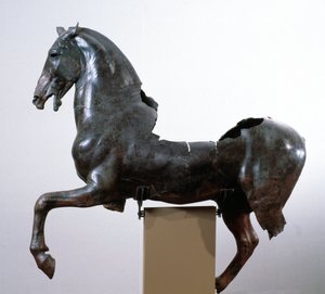 Paard (bronzen sculptuur naar een Grieks origineel uit de 4e eeuw v.Chr.)