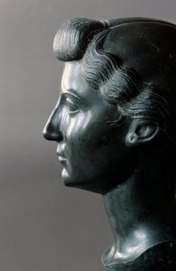 Romeinse kunst: buste van Livia (55 v.Chr.-29 n.Chr.), vrouw van de Romeinse keizer Augustus (Octavianus). 31 v.Chr. door Roman Roman