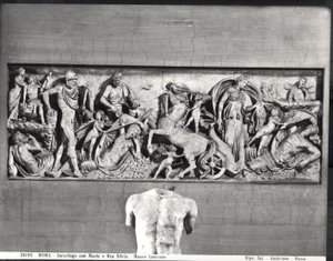 Sarcophagus met Mars en Rhea Silvia door Roman Roman