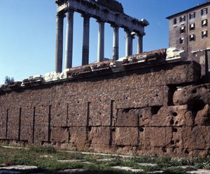 De Rostres van het Romeinse Forum. Rome