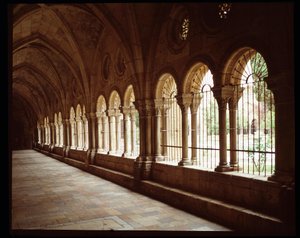 Uitzicht op de klooster van de Kathedraal Sainte Thecle in Tarragona