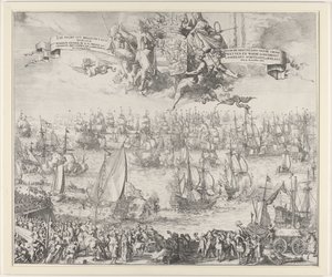 Tocht van Willem III naar Engeland, 1688 door Romeyn de Hooghe (attributed to workshop of)