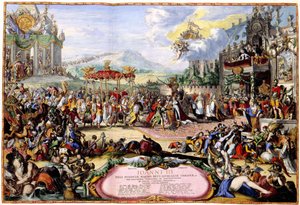 Allegorie van koning Jan III Sobieski, 1675 door Romeyn de Hooghe