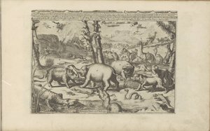 Aziatische en Afrikaanse dieren door Romeyn de Hooghe