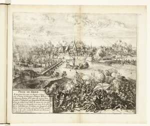 Beleg en inname van Grave, 1586 door Romeyn de Hooghe
