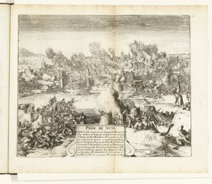 Inname en plundering van Neuss, 1586 door Romeyn de Hooghe