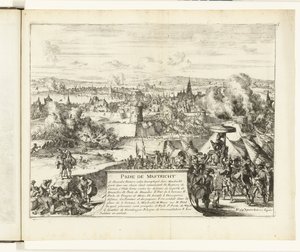 Inname van Maastricht door de hertog van Parma, 1579 door Romeyn de Hooghe