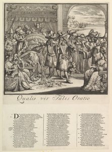 Qualis vir Talis Oratio door Romeyn de Hooghe