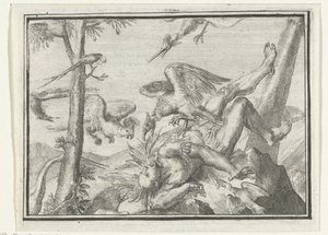 Titelpagina voor het pamflet: De Geplukte Tapoeijer, 1702