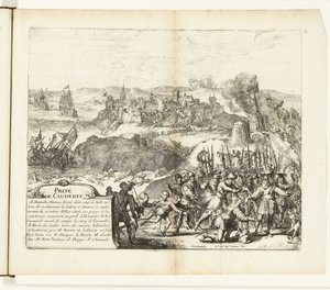 Verovering van Caudebec, 1592 door Romeyn de Hooghe