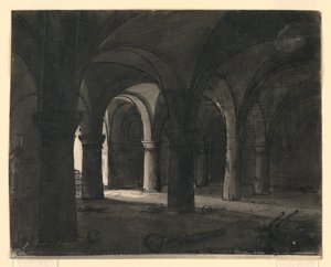 Toneelontwerp, Crypte door Romolo Achille Liverani