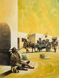 Mexico onder Santa Anna (1794-1876) (gouache op papier)