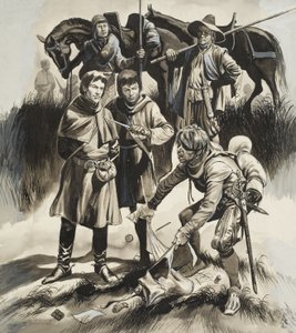 Papiergeld (gouache op papier)