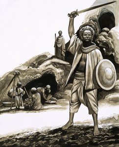 Primitieve mensen van vandaag: De Qara -- Zij noemen hen de Zonen van Sheba door Ron Embleton