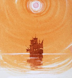 Zeilschip door Ron Embleton