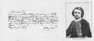 Handschrift en handtekening van Rosa Bonheur, 18 juni, 1863