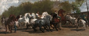 De paardenbeurs door Rosa Bonheur
