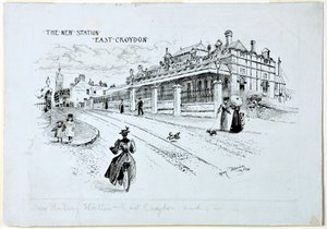 Het Nieuwe Station, East Croydon, juli 1896