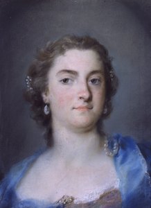 Portret van Faustina Bordoni Hasse door Rosalba Carriera