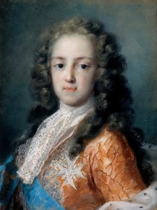 Lodewijk XV van Frankrijk 1710-1774 als Dauphin, 1720-1721 door Rosalba Giovanna Carriera