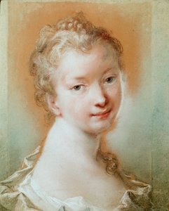Portret van een jong meisje door Rosalba Giovanna Carriera
