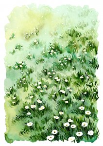 Bloemen van Green Meadow door Rosana Laiz Blursbyai