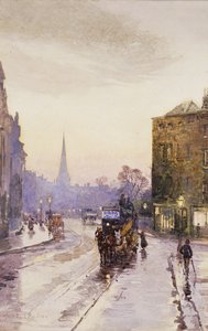 De Tram Halen in Nassau Street, Dublin door Rose Maynard Barton