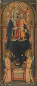 Maagd en Kind op de Troon, met Twee Engelen, c.1420-25