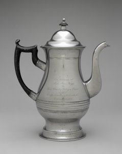 Koffiepot of Theepot, ca. 1830-1870 door Roswell (attr.to) Gleason