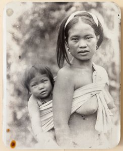 Ifugao moeder en kind door Roy Barton