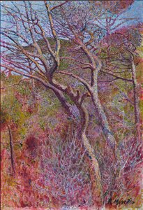 Landschap, Studio, ca. 1907 door Rubaldo Merello