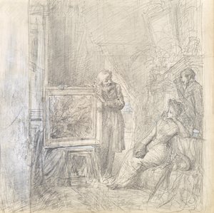 In een studio door Rudolf Hausleithner