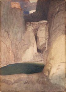 Bergsee door Rudolf Jettmar