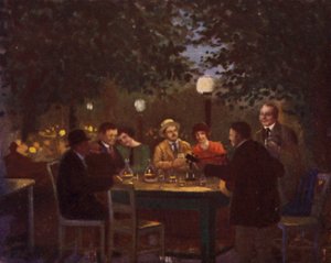 Een "Heurigen"-feest door Rudolf Klingsbogl