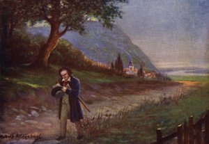 Beethoven tijdens zijn ochtendwandeling in de Weense buitenwijk Kahlenbergerdorf