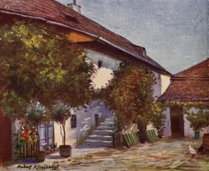 Huis in Heiligenstadt waar Beethoven woonde door Rudolf Klingsbogl