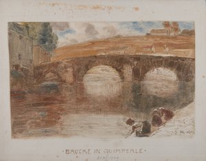 Brug in Quimperlé I door Rudolf Konopa