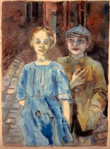 Verwaarloosde jeugd door Rudolf Schlichter