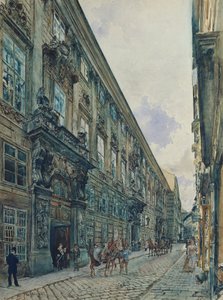 Het winterpaleis van prins Eugenius van Savoye in de Himmelpfortgasse in Wenen