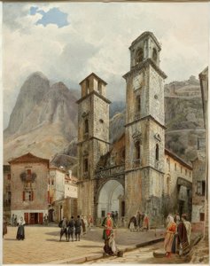 Het kathedraalplein in Cattaro