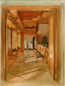 Trappenhal door Rudolf von Alt