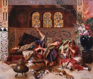 In de harem door Rudolphe Ernst