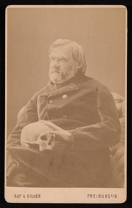 Portret van Alexander Ecker 1816-1887, circa 1870s door Ruf and Dilger
